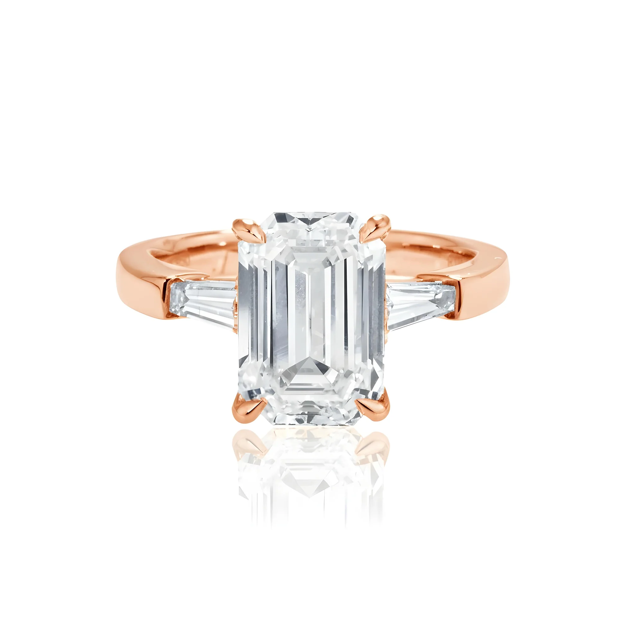 GIA Platinum 4.04ct Oval Cut Triple Diamond Engagement Ring 4.42ctw - Image 9