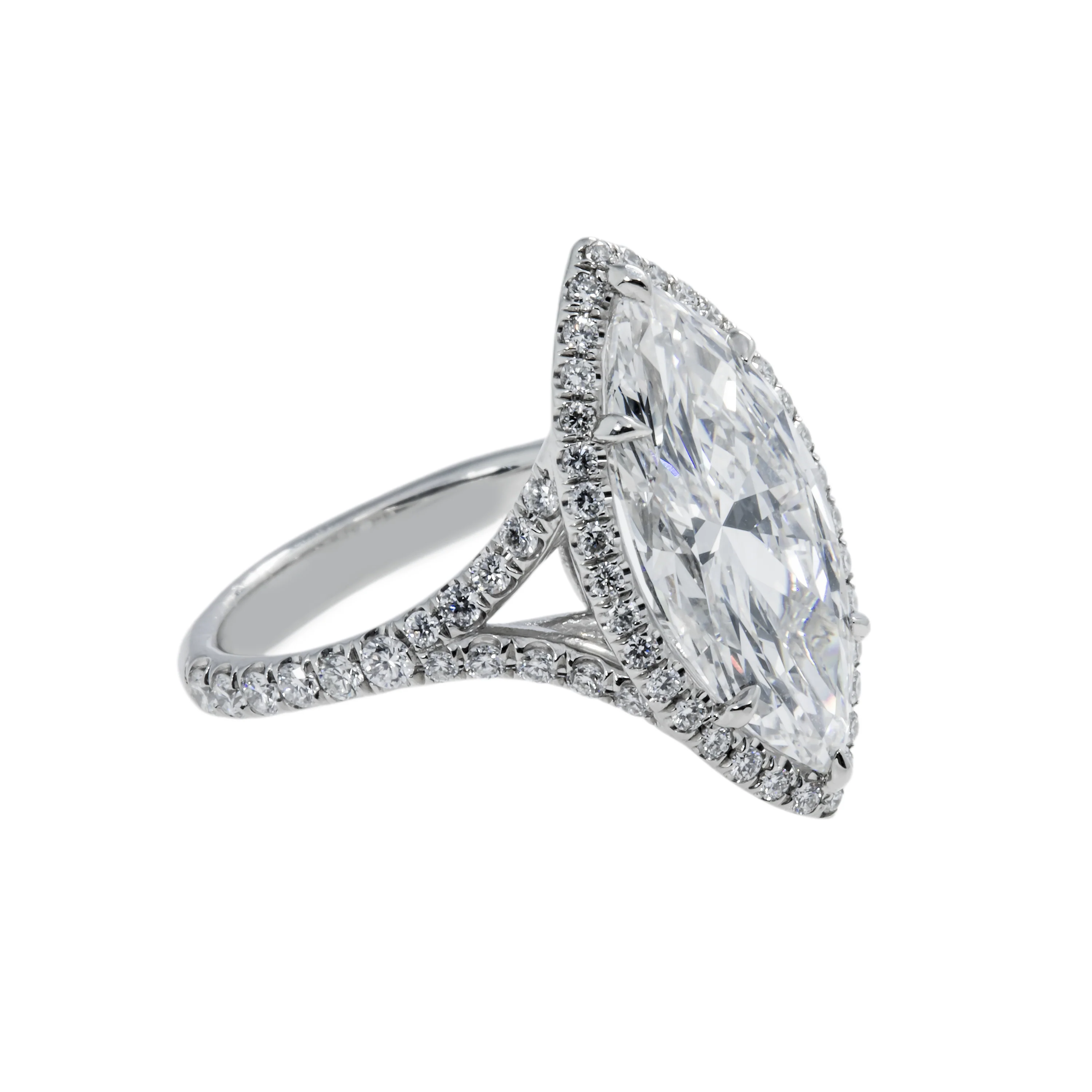 GIA Platinum 5.05ct IF marquise Cut Diamond Engagement Ring 6.05ctw - Image 4