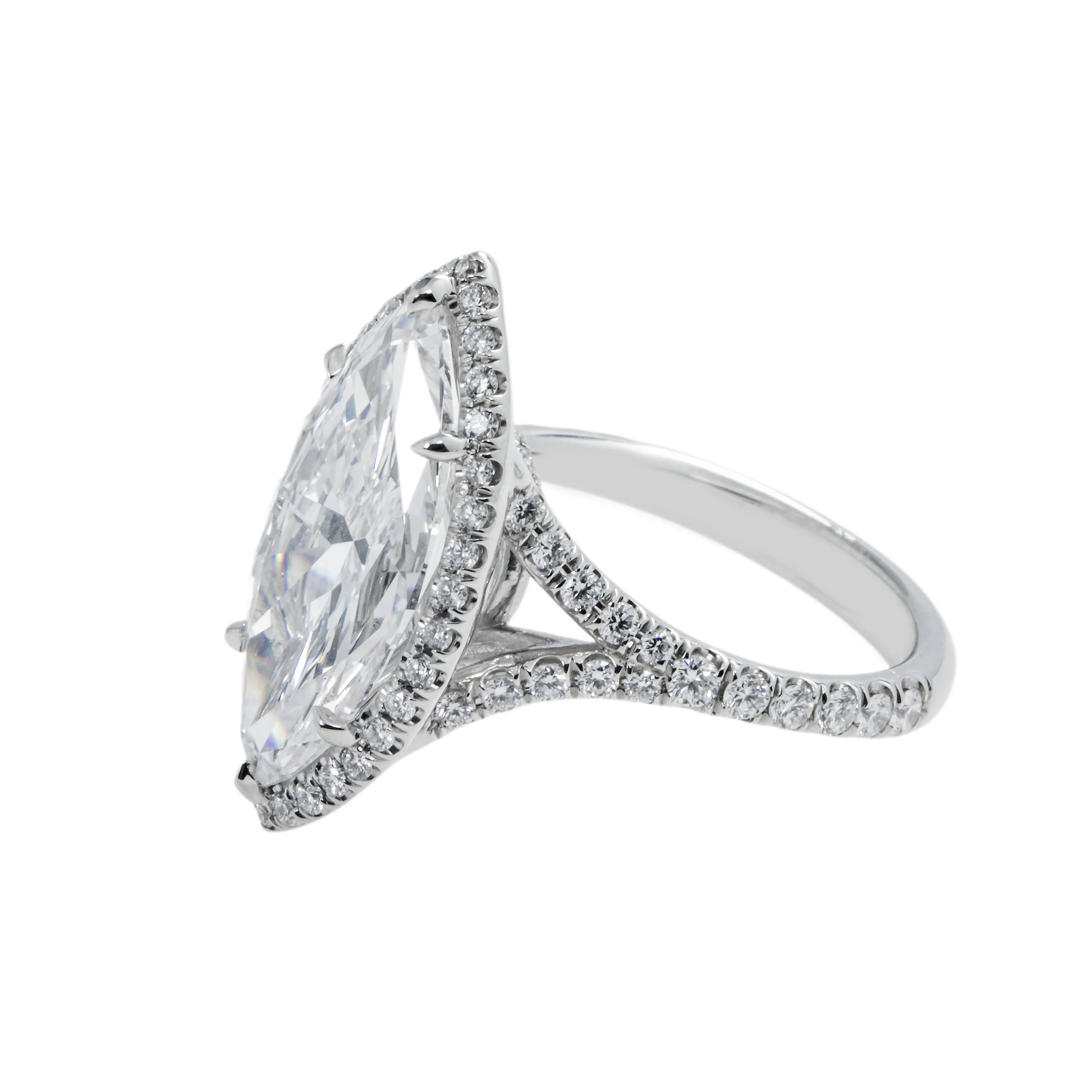 GIA Platinum 5.05ct IF marquise Cut Diamond Engagement Ring 6.05ctw - Image 5