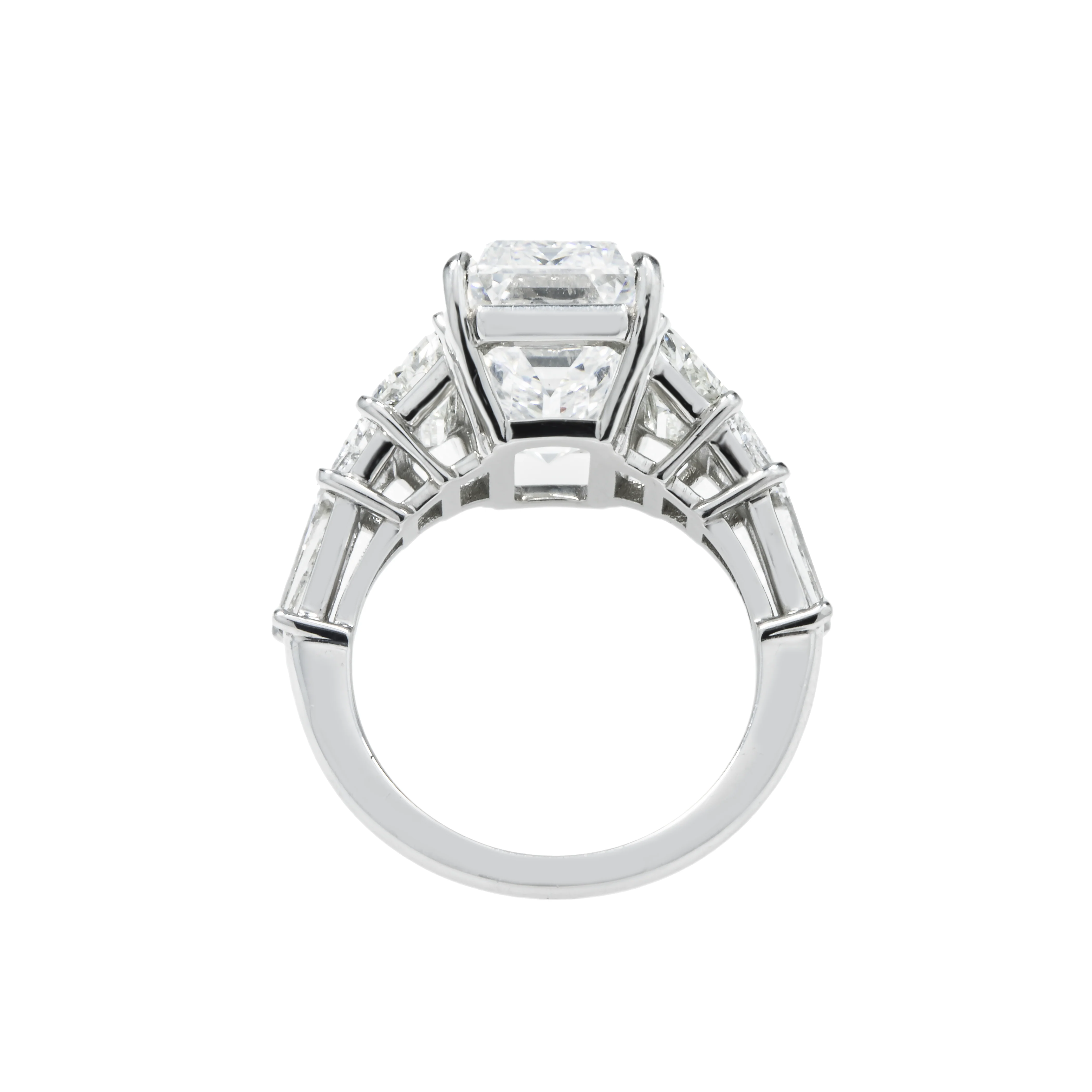 Hall Of Mirrors GIA Platinum 10.77ct Emerald Cut Diamond Engagement Ring 13.68ctw - Image 5