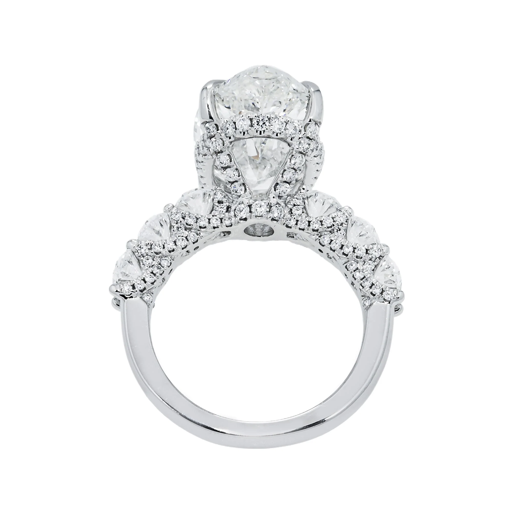 IGI 18K White Gold 8.03ct Marquise Cut Diamond Engagement Ring 10.78ctw - Image 5
