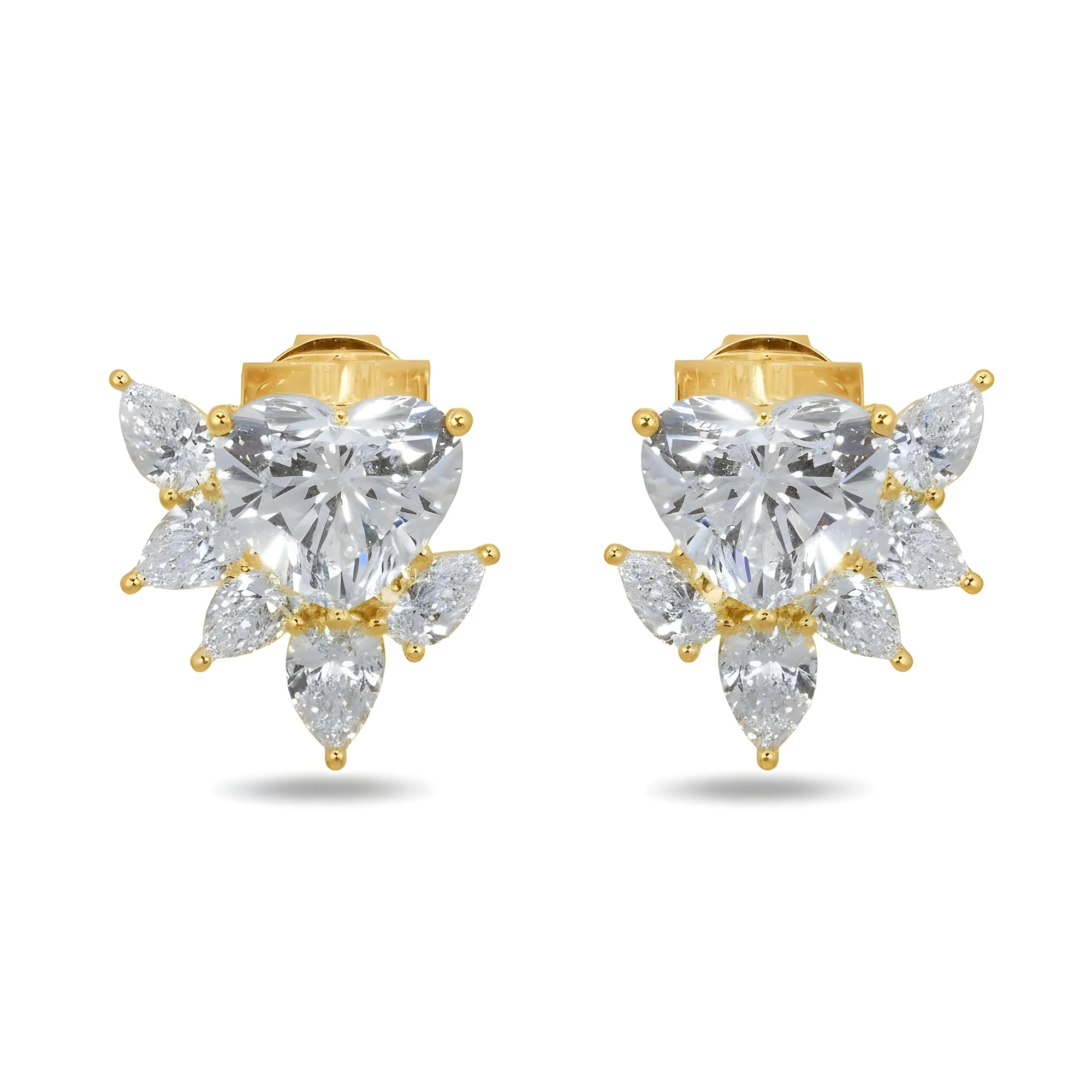 IGI 18K White Gold Heart & Pear Cut Diamond 5.06ct - Image 4