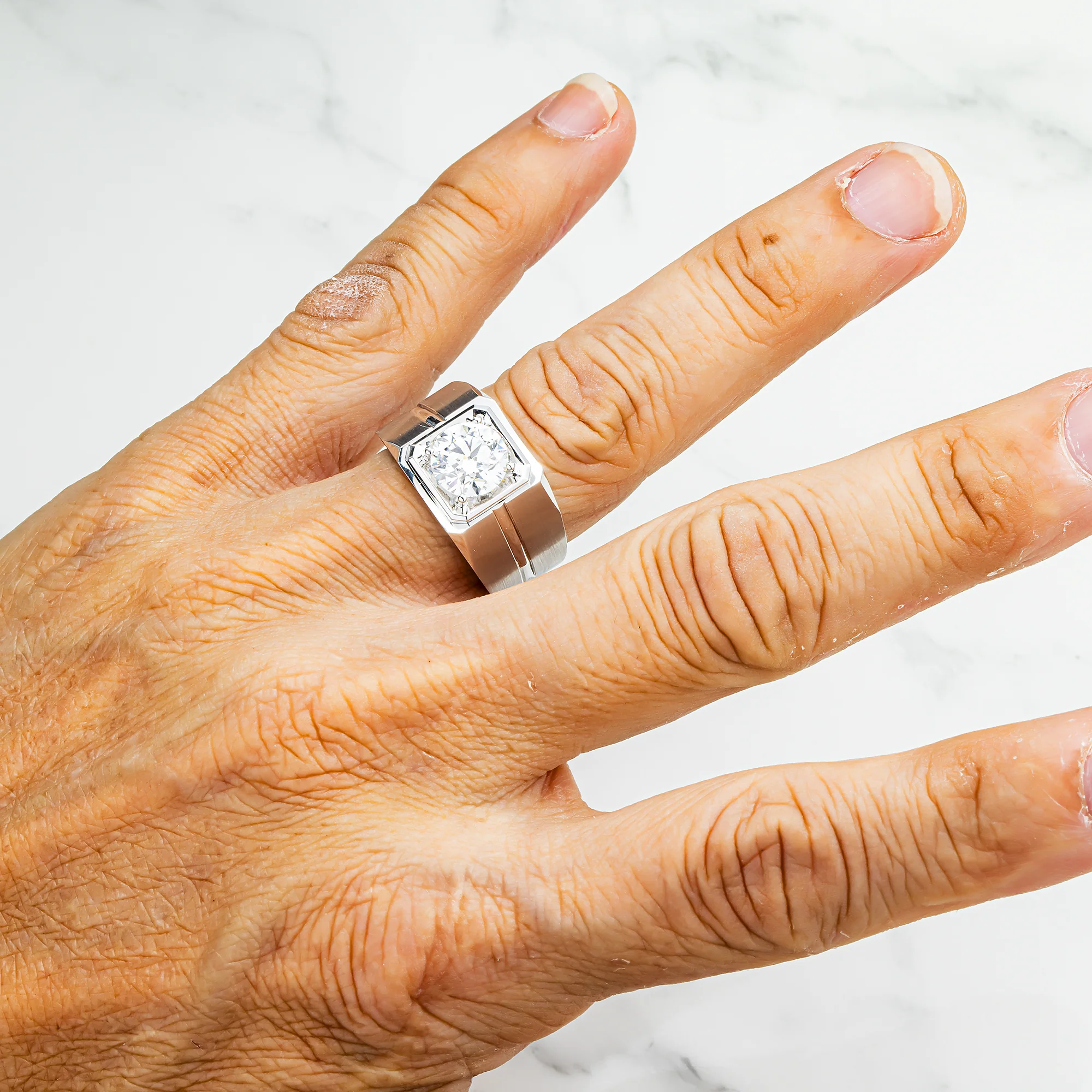 IGI 18K White Gold Round Diamond Ring 1.96ct - Image 2