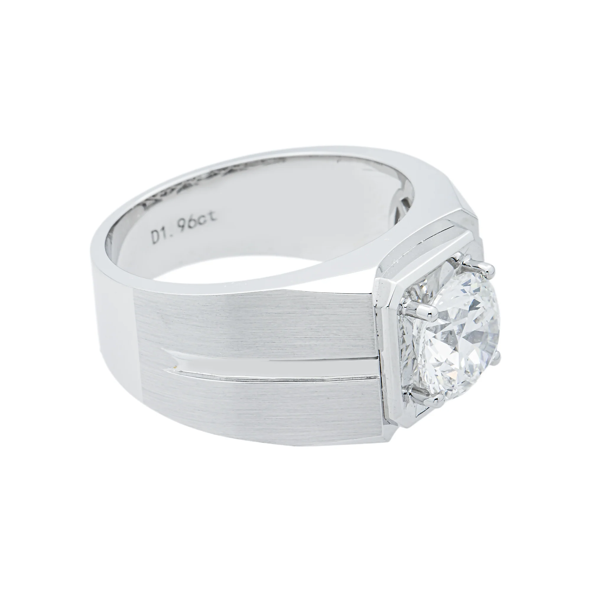 IGI 18K White Gold Round Diamond Ring 1.96ct - Image 3