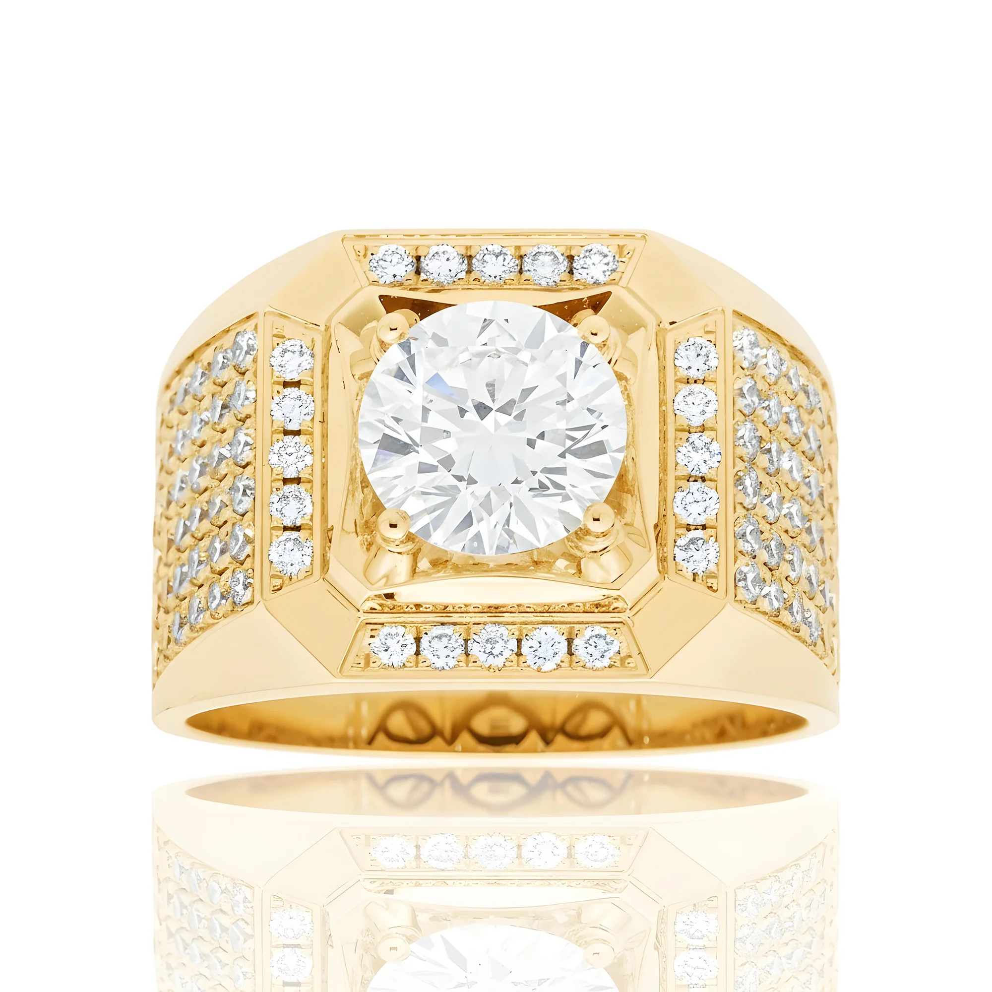 IGI 18K White Gold Round Diamond Ring 3.16ct - Image 6