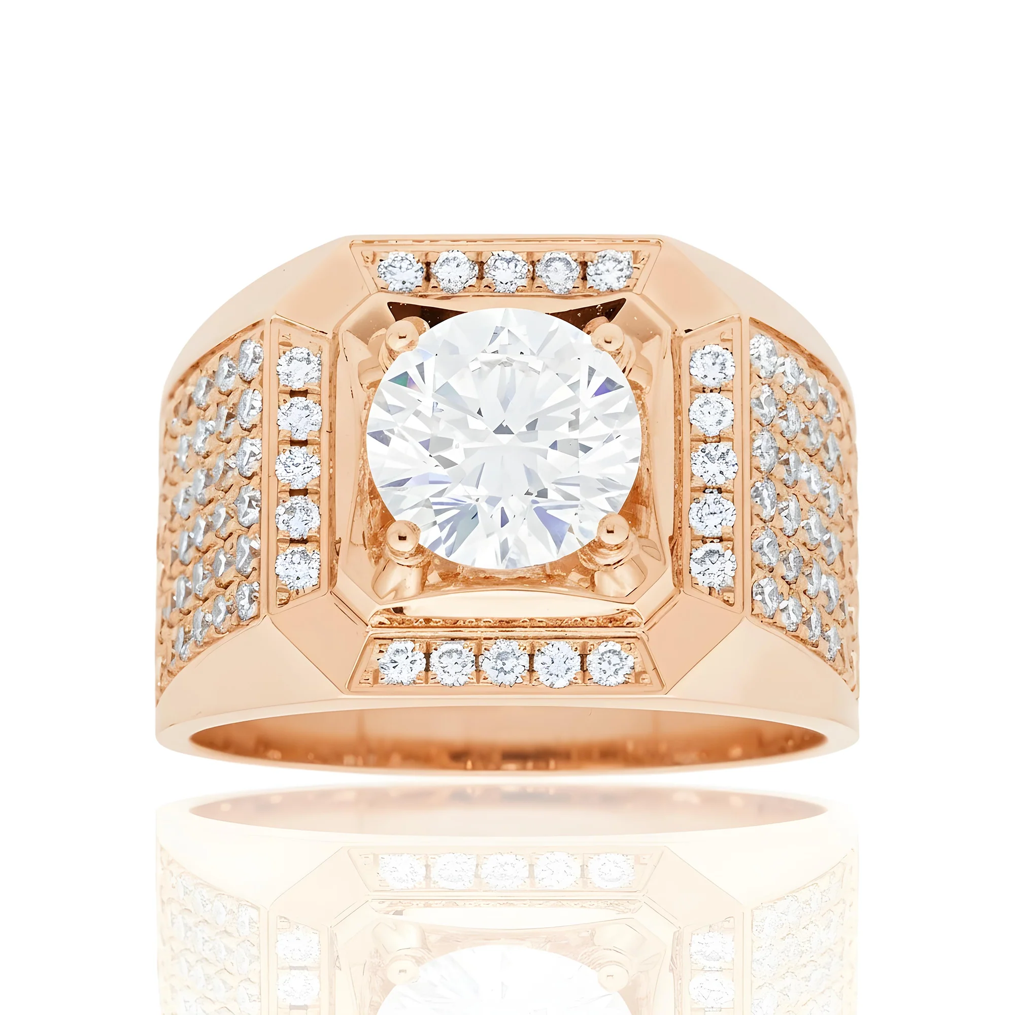 IGI 18K White Gold Round Diamond Ring 3.16ct - Image 8