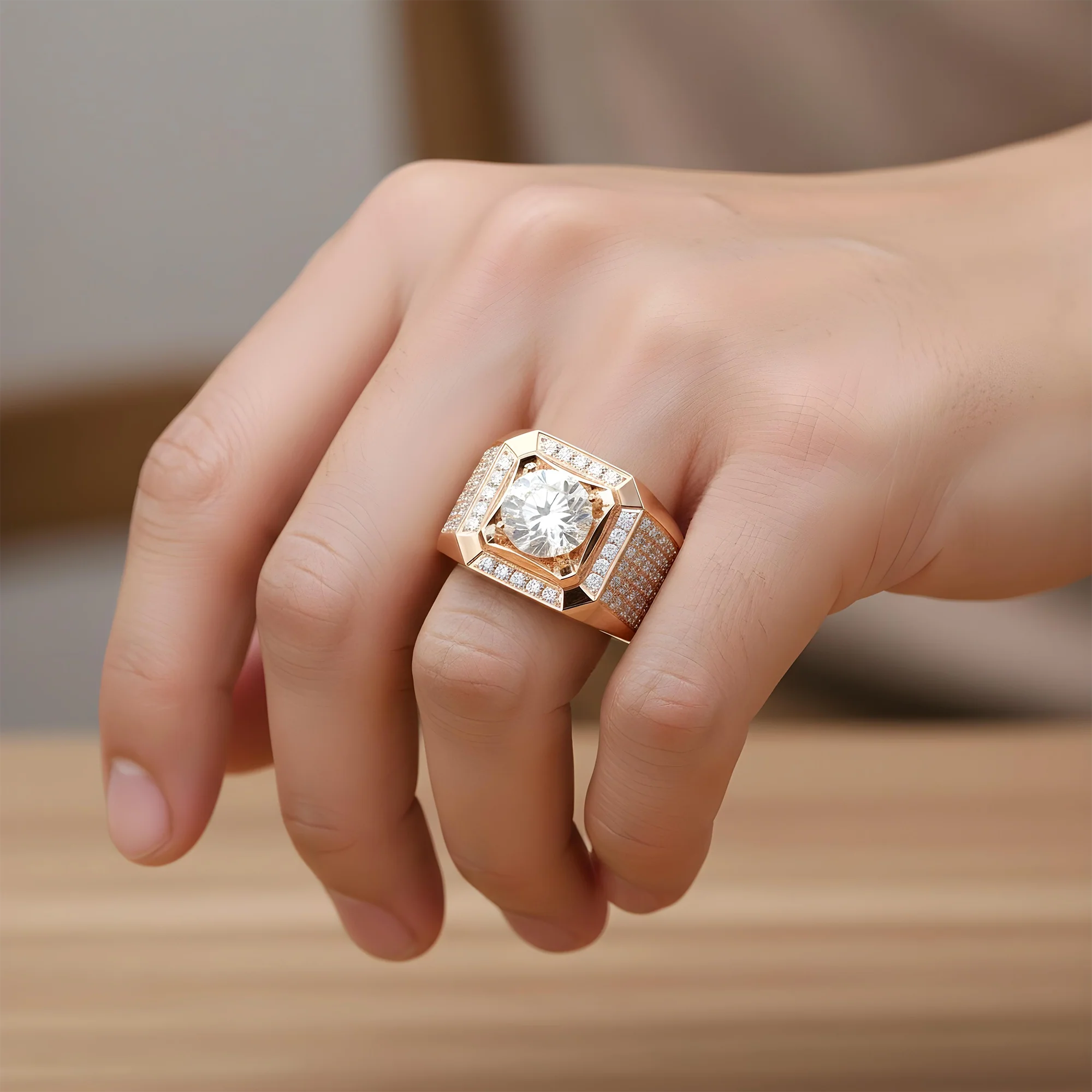 IGI 18K White Gold Round Diamond Ring 3.16ct - Image 9