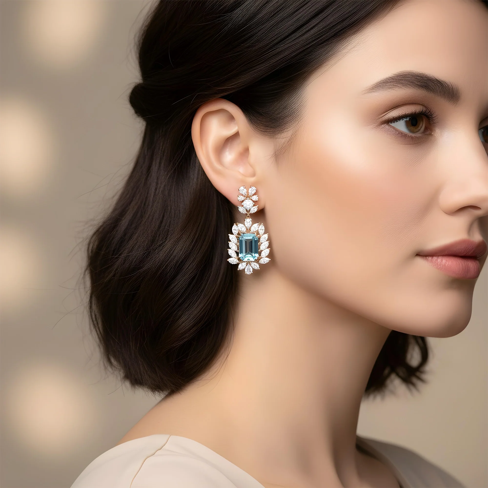 IGI Certified Fancy Pink & Blue Diamond Drop Earrings 10.59ctw - Image 9