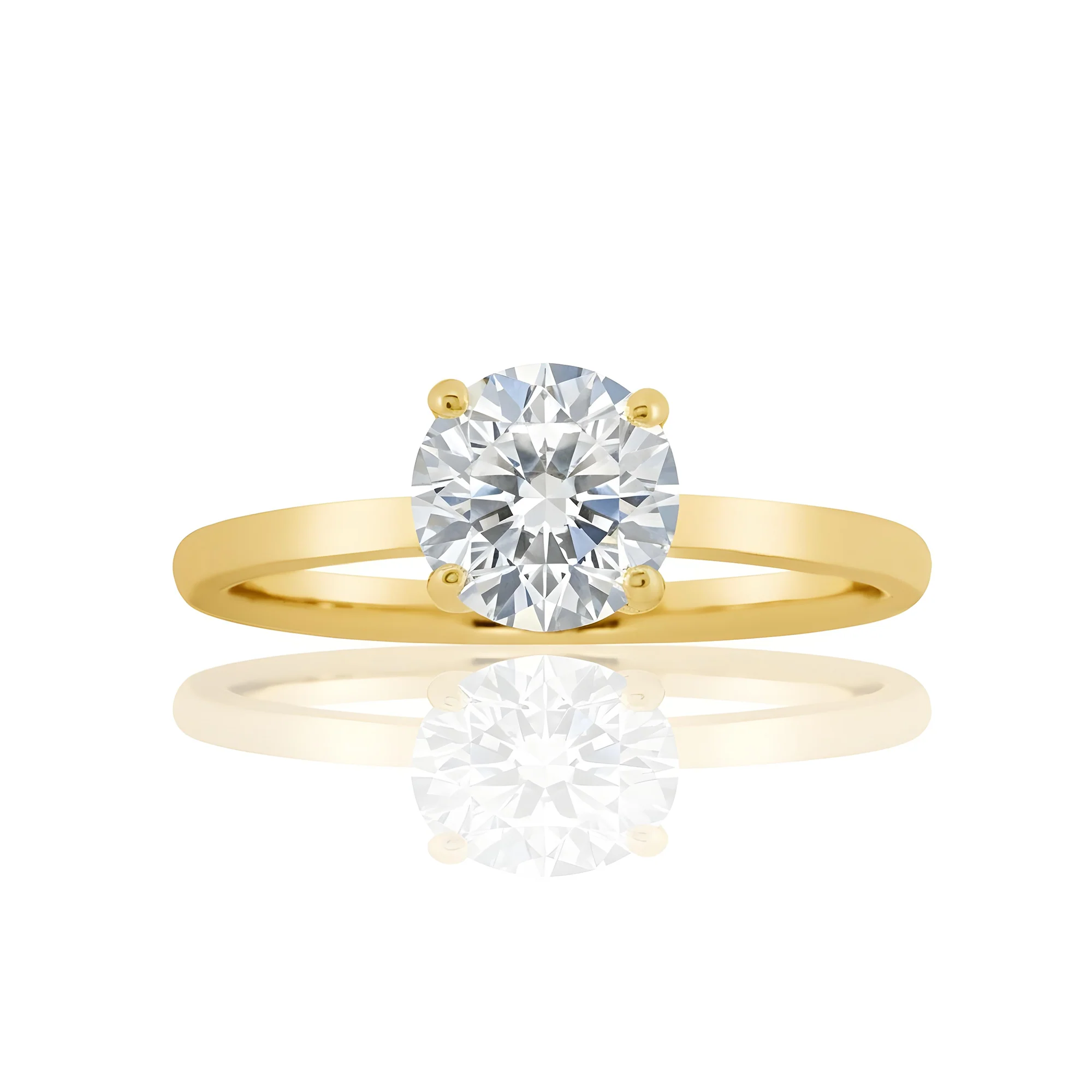 Platinum 1.20ct Round Cut Solitaire Diamond Engagement Ring - Image 10