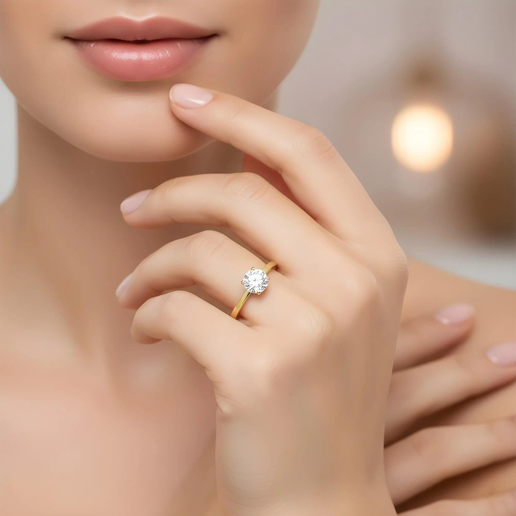Platinum 1.20ct Round Cut Solitaire Diamond Engagement Ring - Image 11