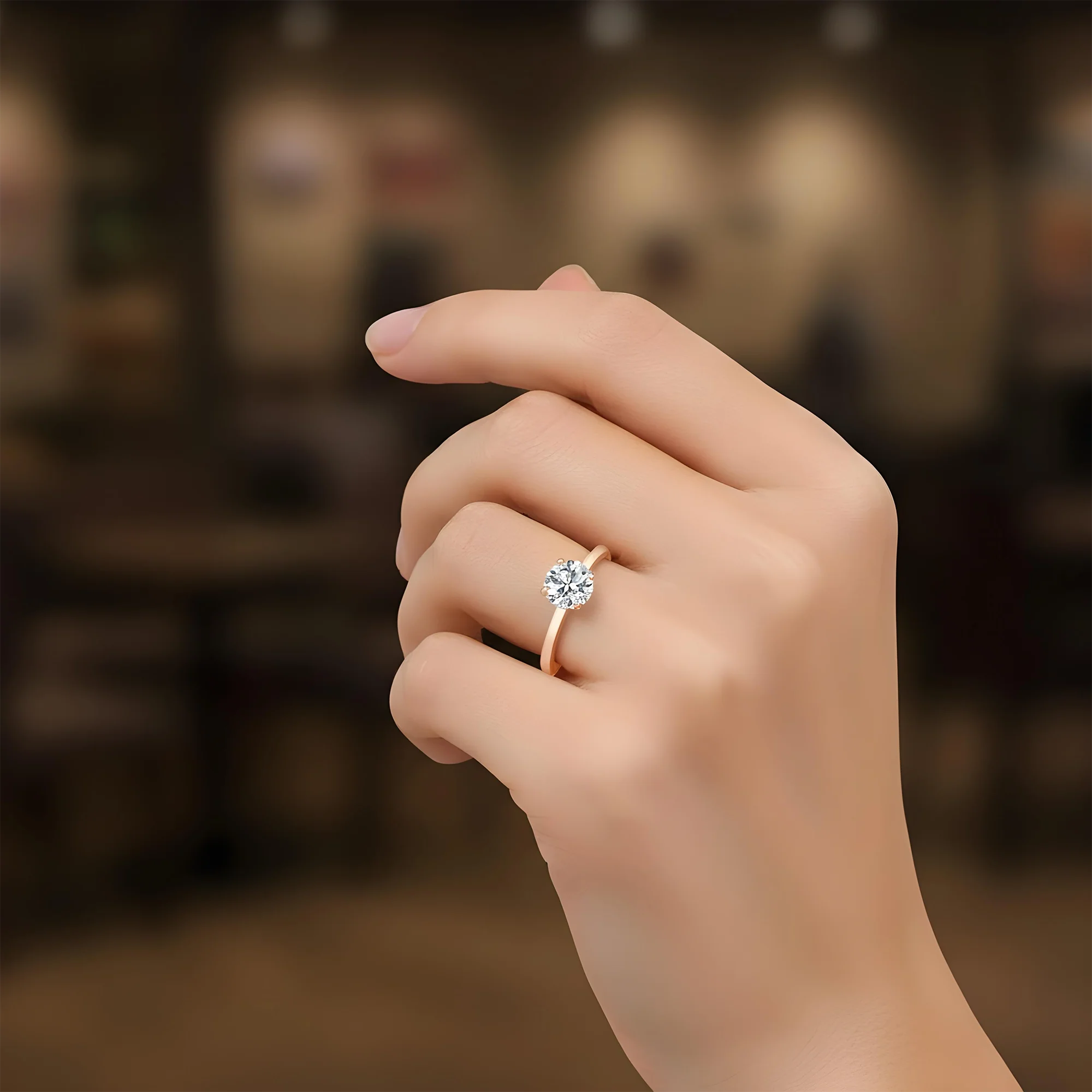 Platinum 1.20ct Round Cut Solitaire Diamond Engagement Ring - Image 13