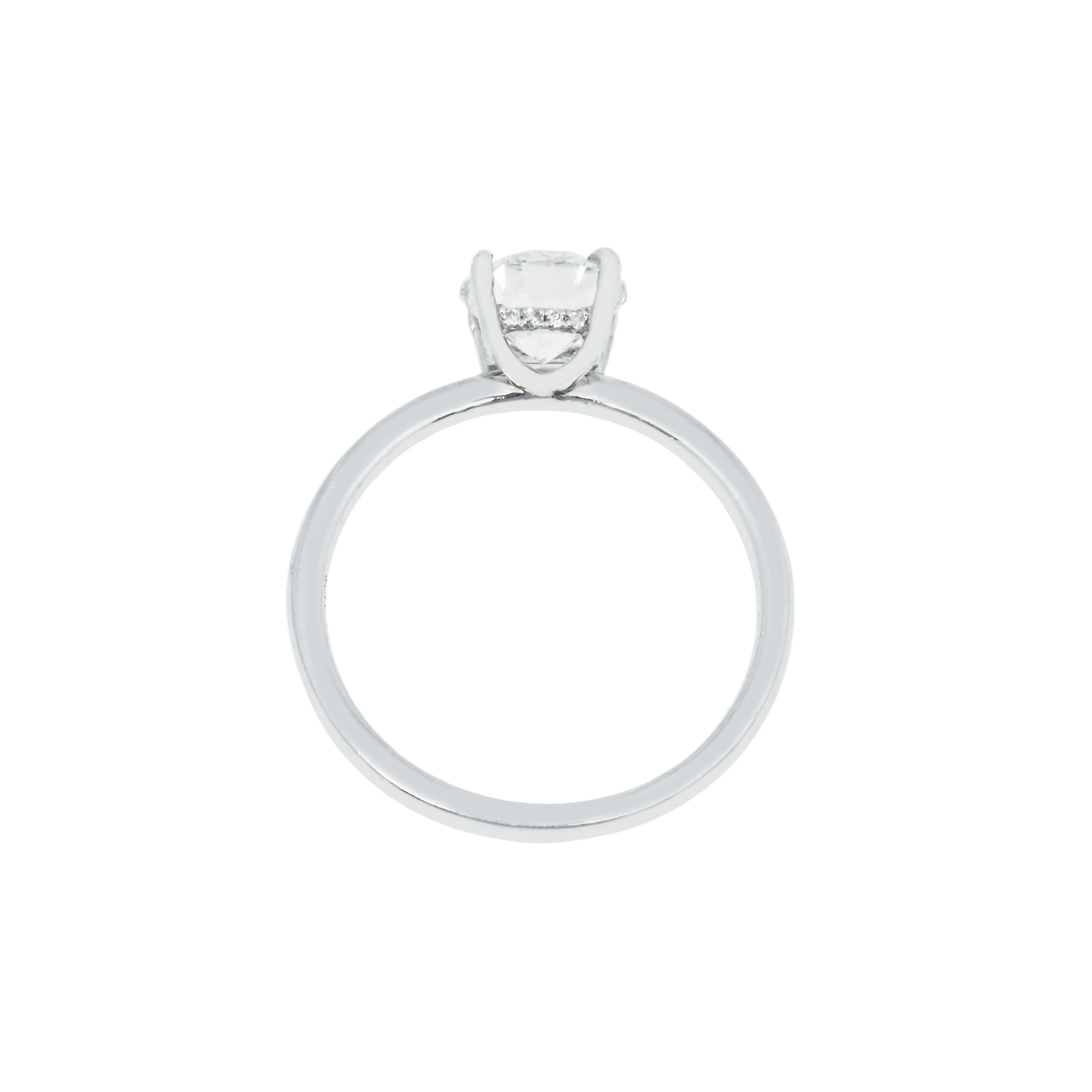 Platinum 1.20ct Round Cut Solitaire Diamond Engagement Ring - Image 5