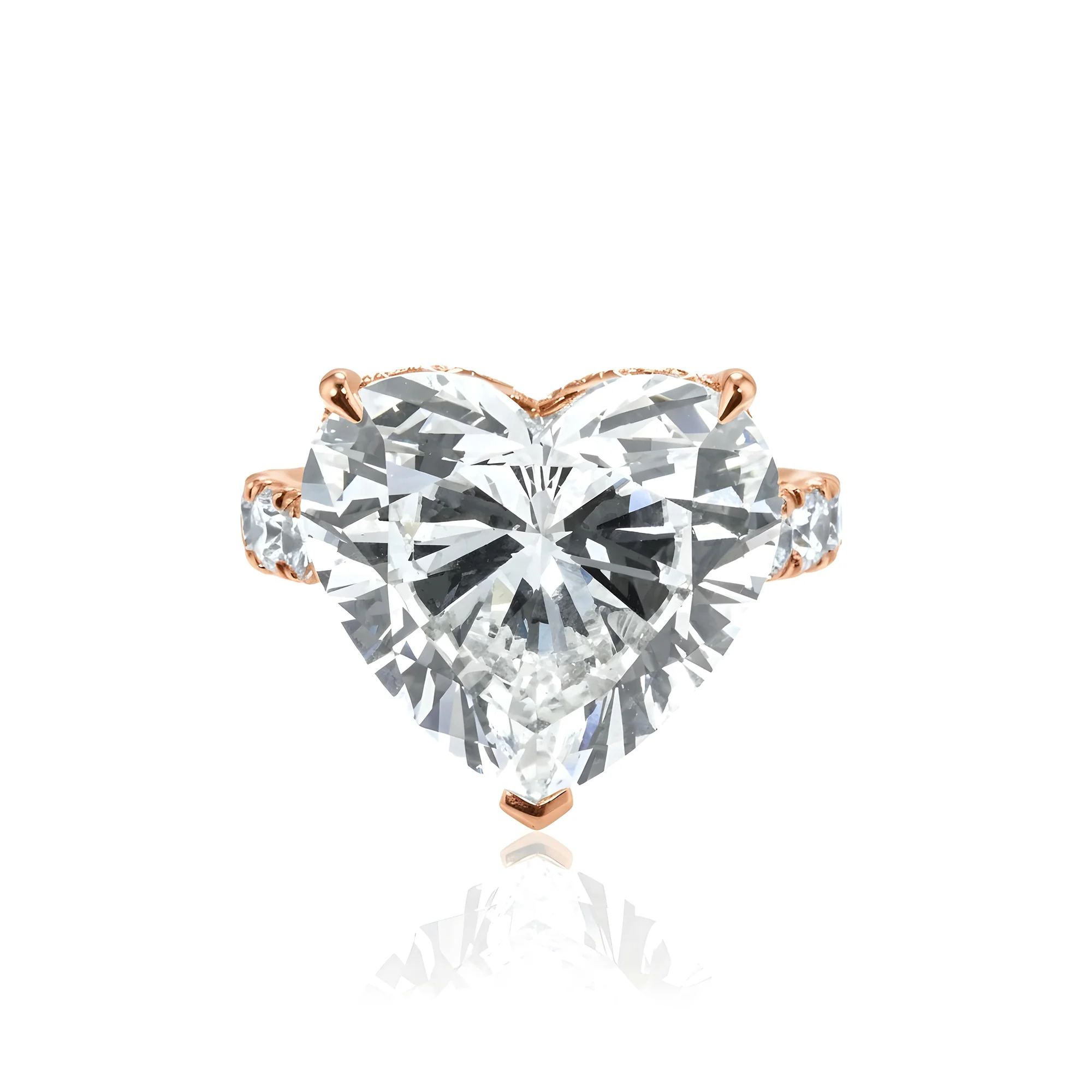 GIA Platinum 10.79ct Heart Cut Diamond Engagement Ring 12.19ctw - Image 13