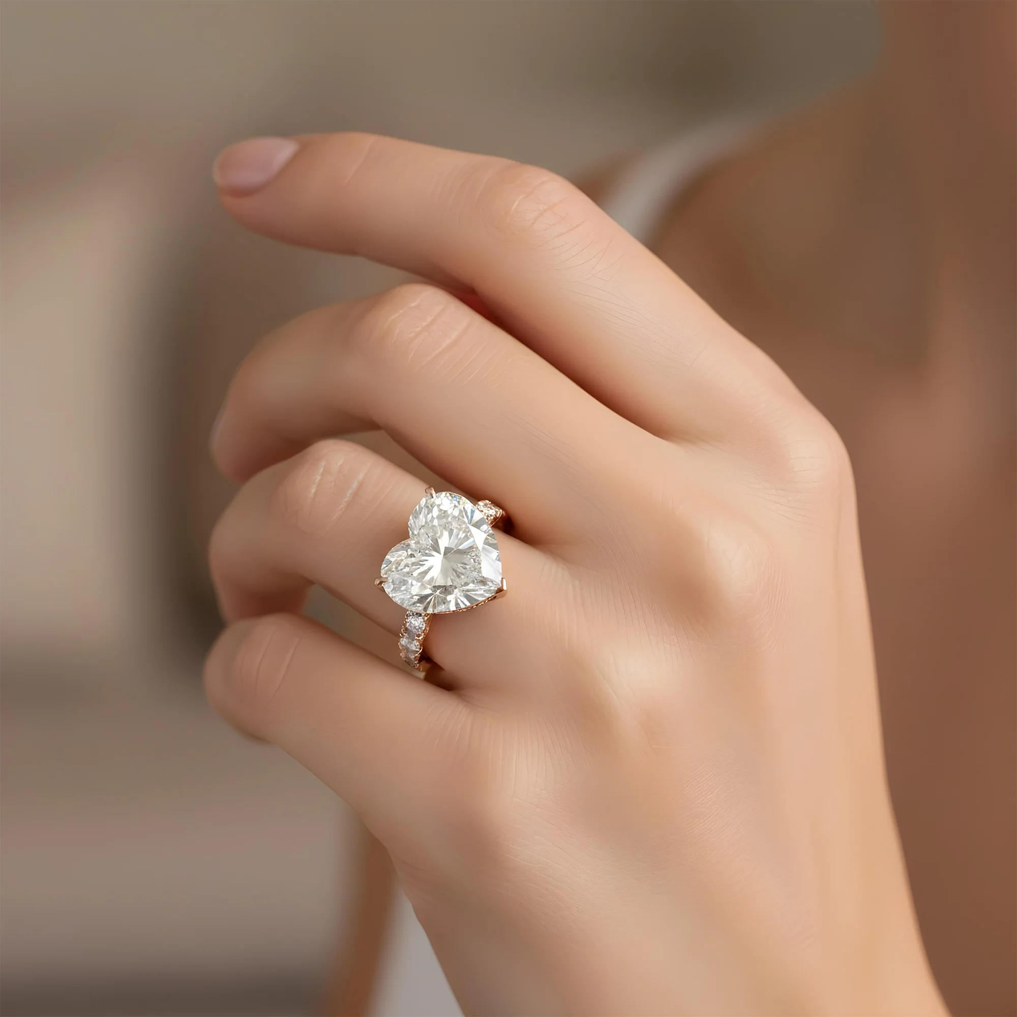 GIA Platinum 10.79ct Heart Cut Diamond Engagement Ring 12.19ctw - Image 14