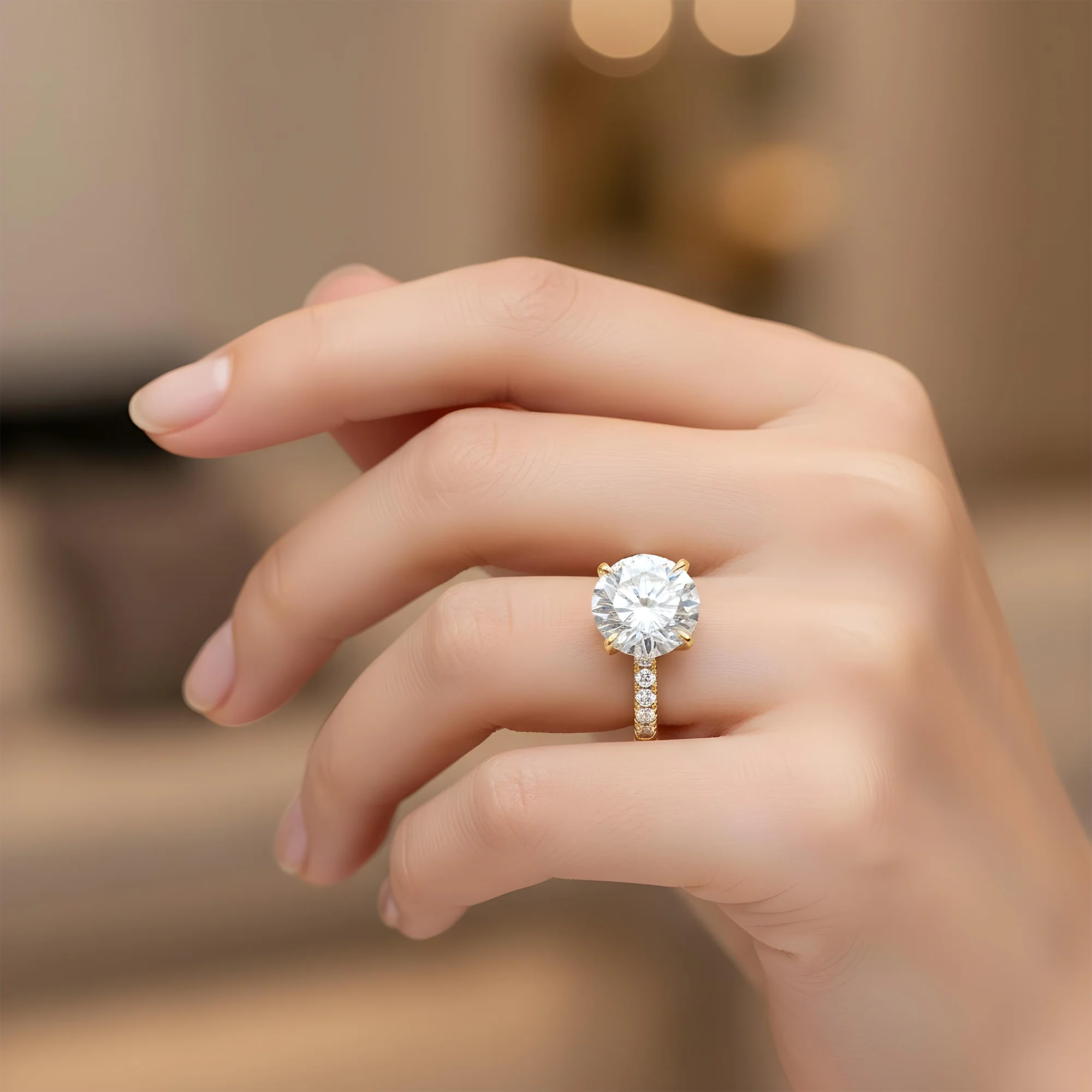 GIA Platinum 11.05ct Round Diamond Engagement Ring 12.47ctw - Image 8