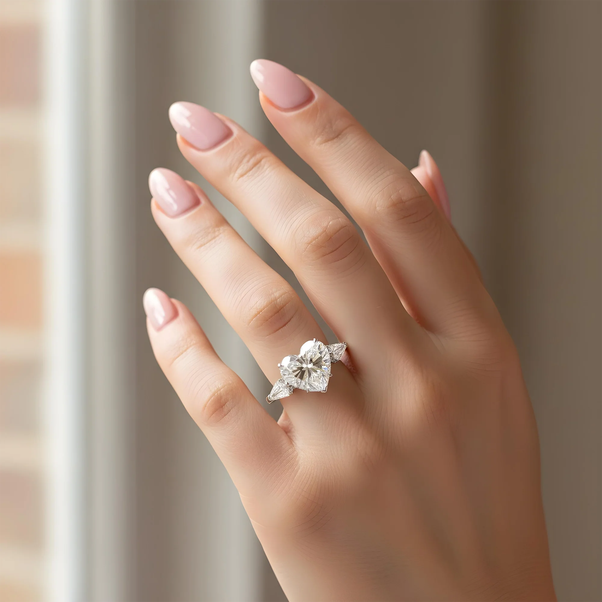 Platinum 11.46ct Heart Cut Diamond Engagement Ring 13.91ctw - Image 8