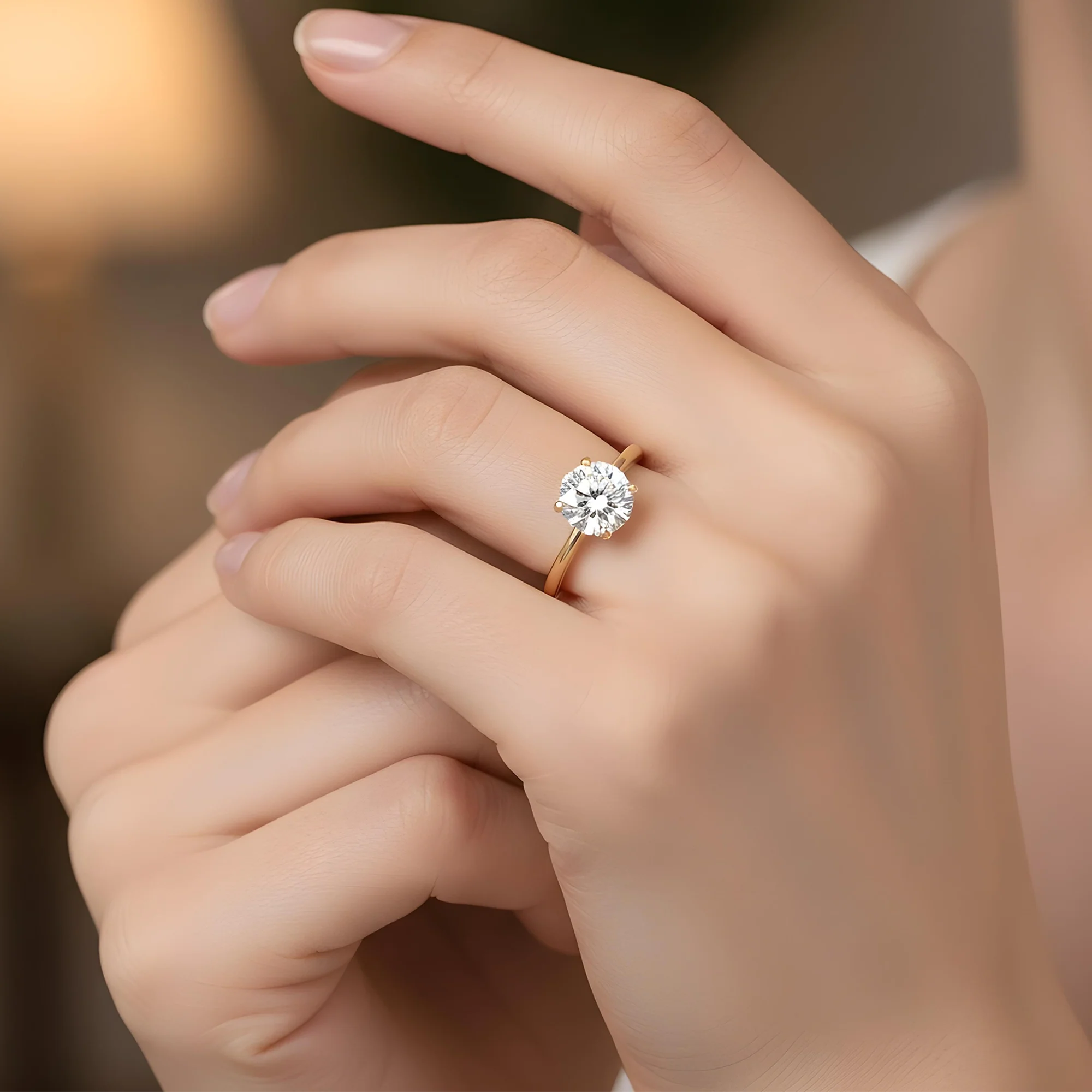 GIA Platinum 3ct Round Cut Solitaire Diamond Engagement Ring 3.09ctw - Image 11