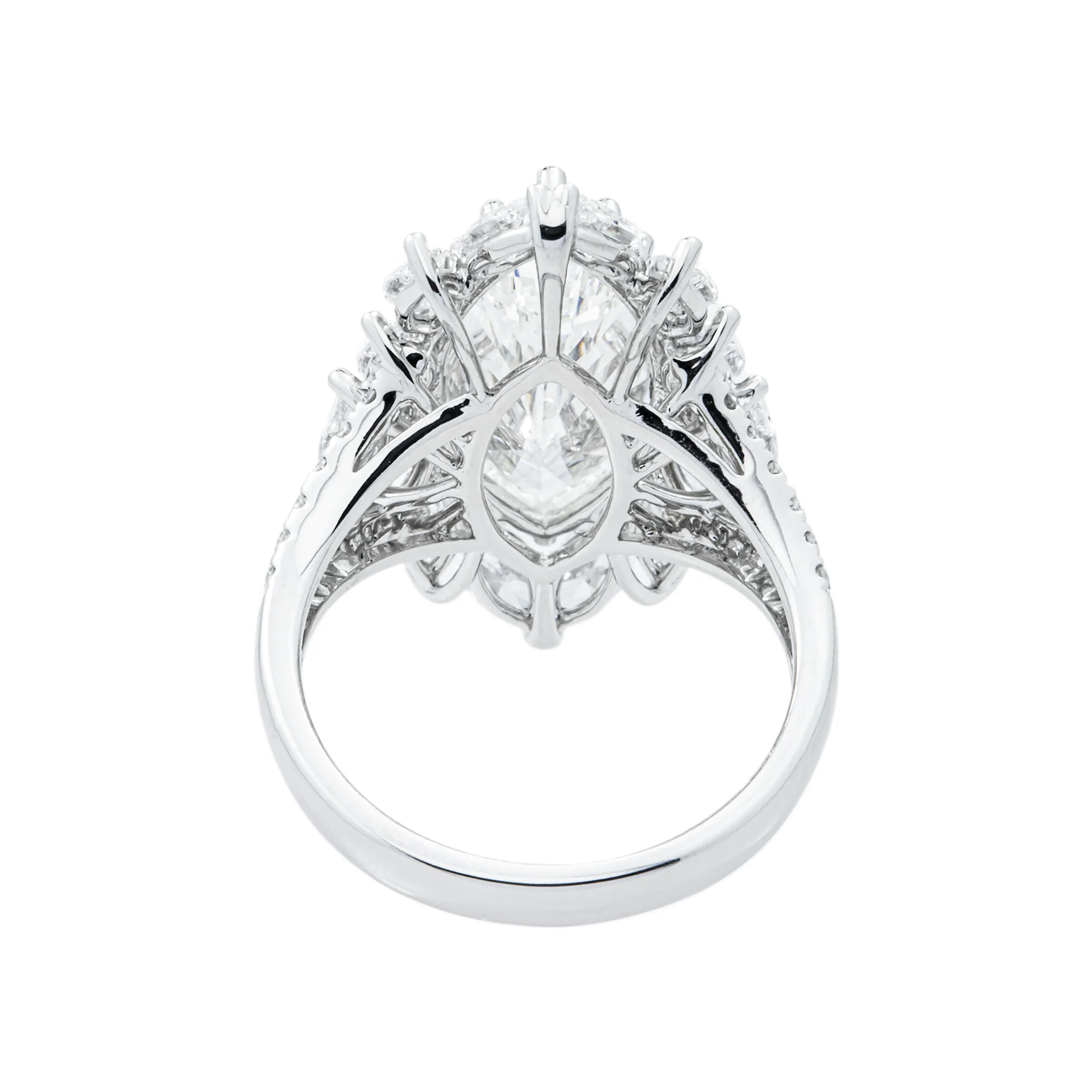 The Empress - 18K White Gold Marquise Cut Diamond Ring 7.84ctw - Image 6