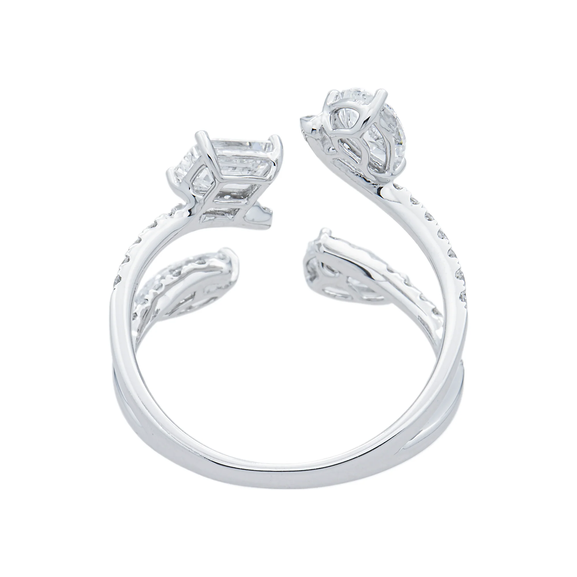 White Gold Floating Multi Shape Diamond Ring 2.05ct - Image 5