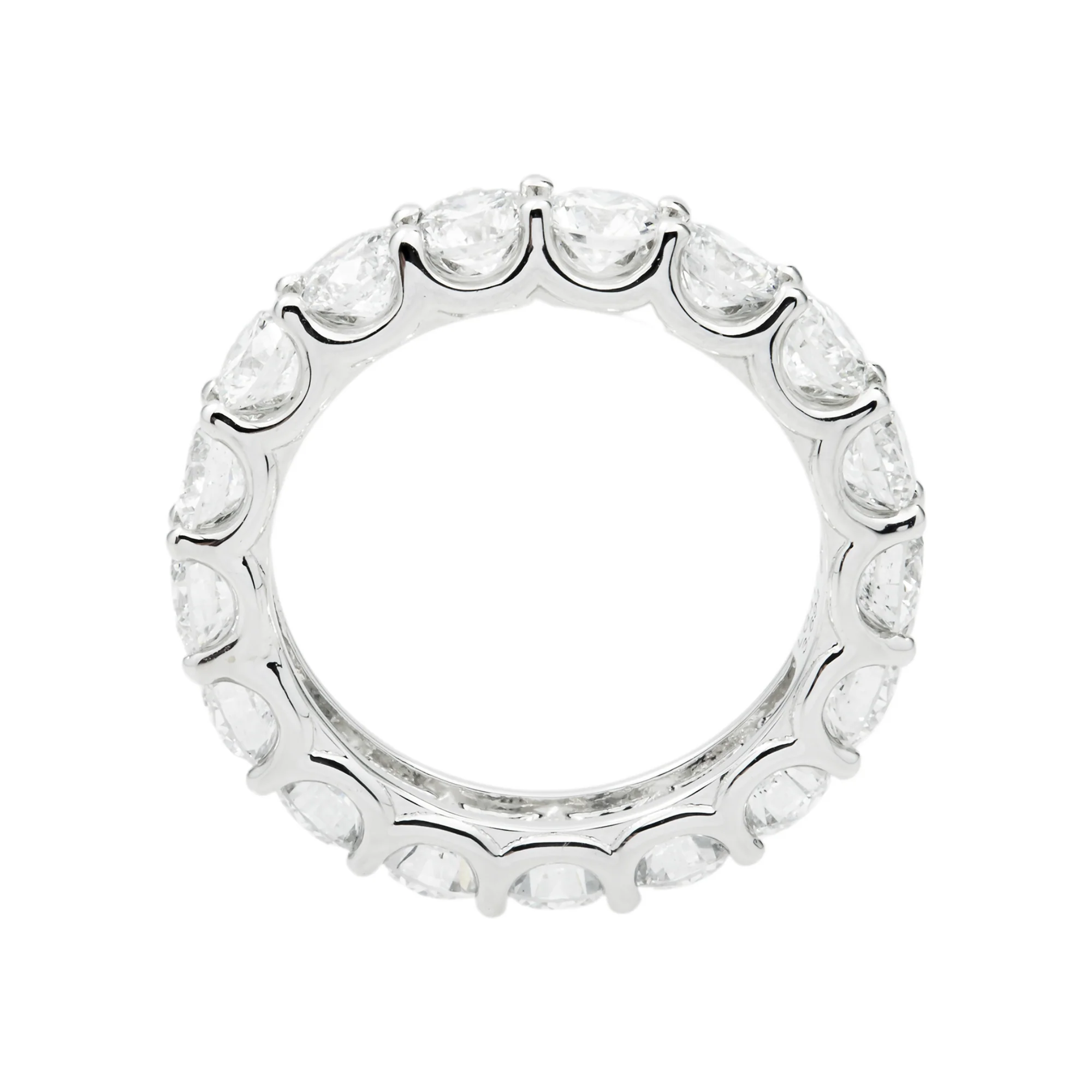 White Gold Round Diamond Eternity Ring 3.70ct (size 6) - Image 3