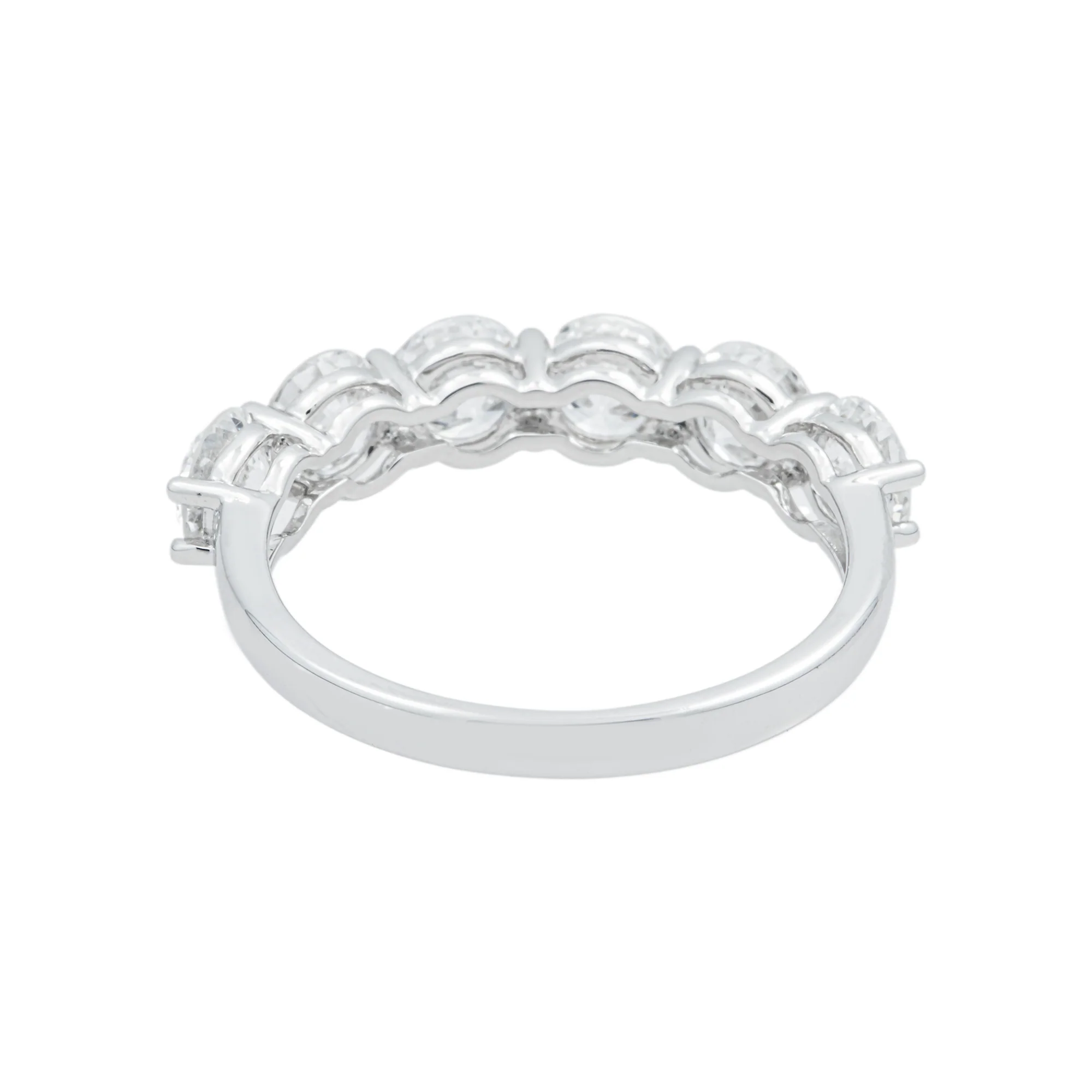 White Gold Round Diamond Half Eternity Ring 1.92ct - Image 4