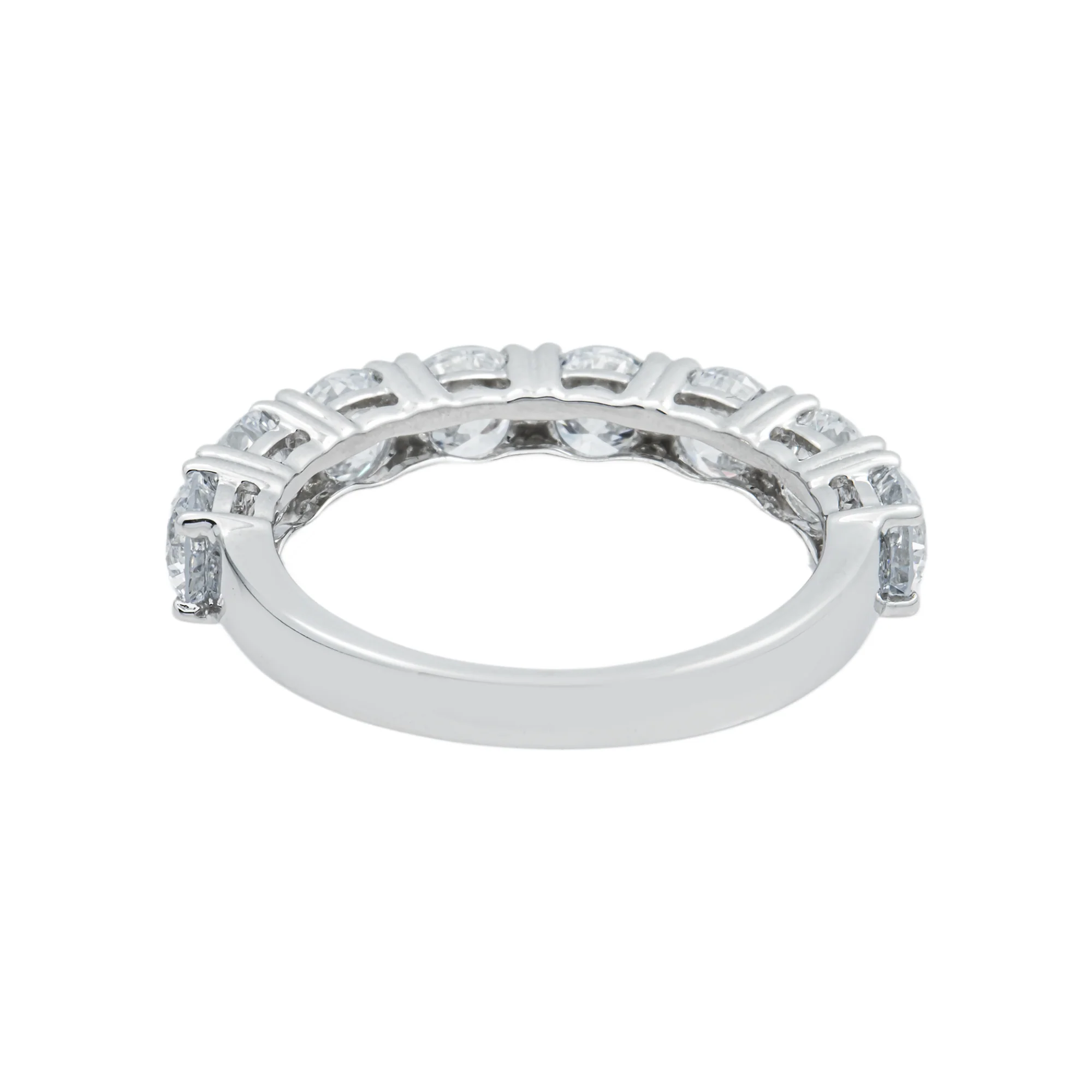 White Gold Round Diamond Half Eternity Ring 2.11ct - Image 4