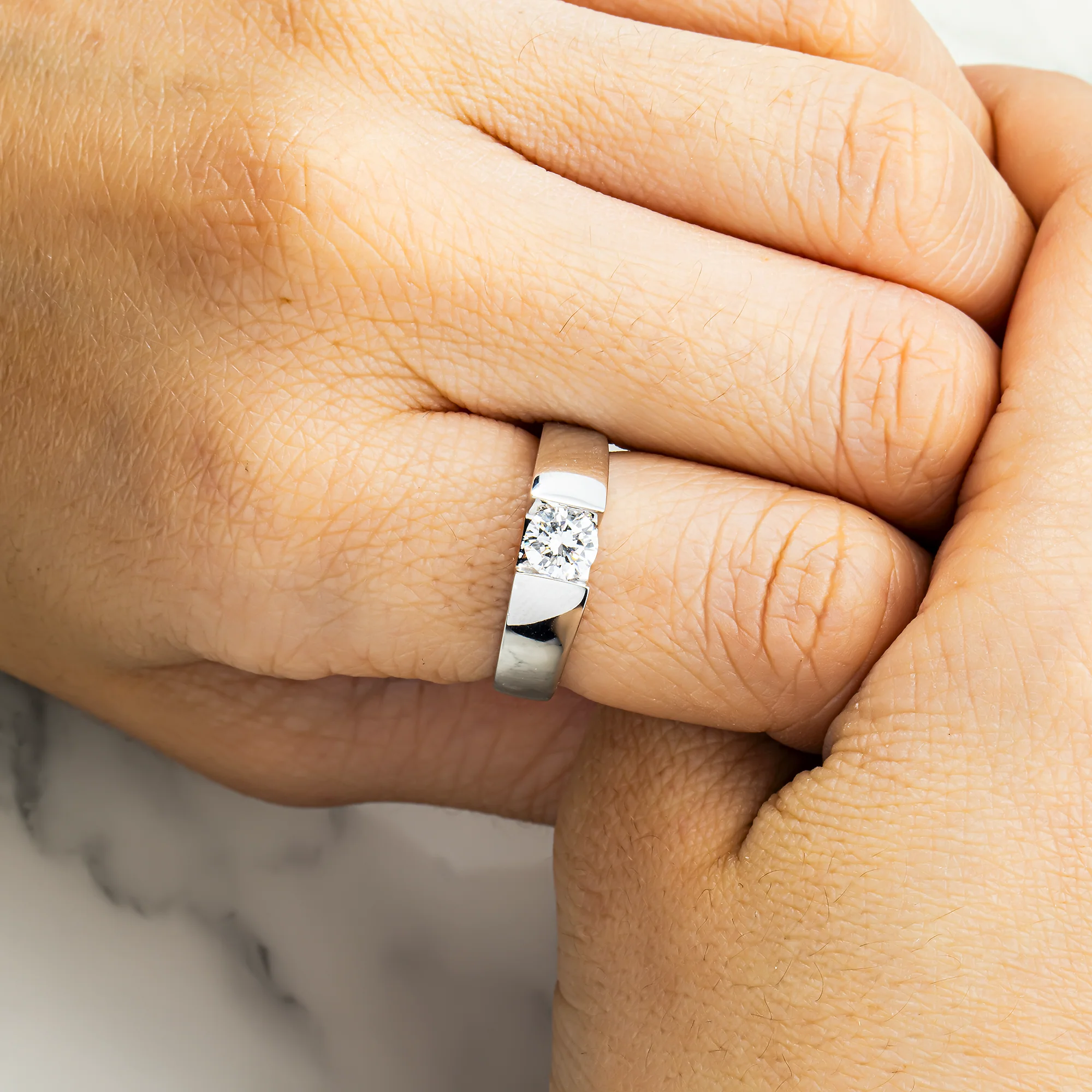 White Gold Solitaire Round Diamond Ring 0.70ct - Image 2